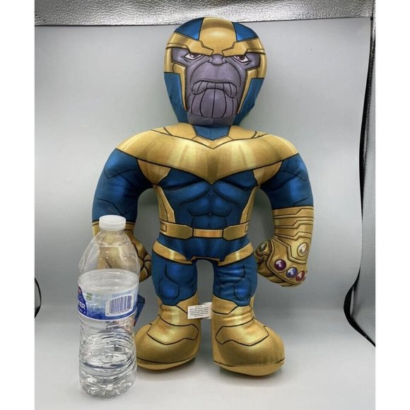 THANOS & HULK  2in1 Marvel Half Ems 18" Tall /Double Sided Plush Toy  New W/Tags - Picture 4 of 6